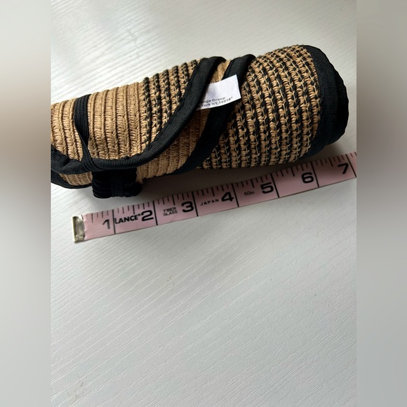 NWOT women’s black brown paper visor rollable - Picture 7 of 7